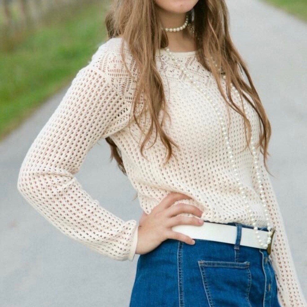 Jeanne Pierre knitted Sweater.